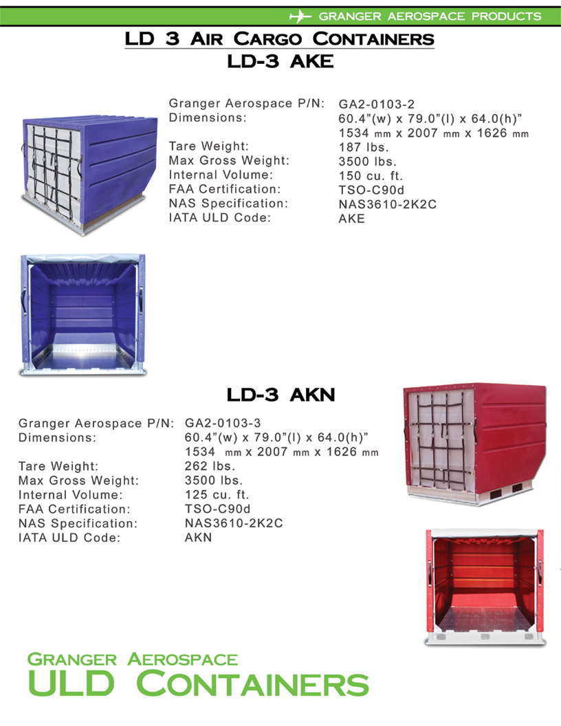 LD 3 Information, LD 3 Specifications, AKE Information, AKE Specifications, AKN Information, AKN Specifications